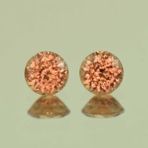 ImperialZircon round pair 6.4mm 3.18cts H zn6805 scaled 1