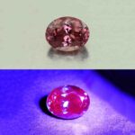 MalayaDragonGarnet oval 7.8x6.1mm 1.81cts N ma372 combo UV scaled 1 SOLD