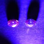 MalayaDragonGarnet oval pair 6.0x4.0mm 1.16cts N ma391 UV scaled 1