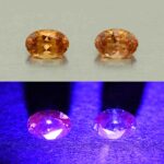 MalayaDragonGarnet oval pair 6.0x4.0mm 1.16cts N ma391 combo UV