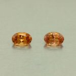 MalayaDragonGarnet oval pair 6.0x4.0mm 1.16cts N ma391 day