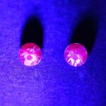 MalayaDragonGarnet round pair 4.0mm 0.68cts N ma377 UV