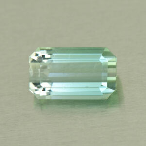 MintBlueTourmaline eme cut 10.0x5.9mm 2.39cts N tm1640