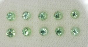 MintGrossular round 3.5mm 2.25cts 10pcs mg259 SOLD