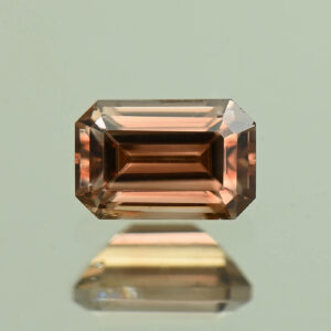 MochaZircon eme cut 6.0x4.0mm 0.95cts N zn7130 SOLD