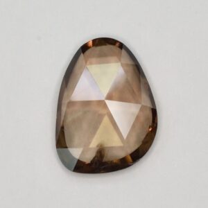 MochaZircon freeform rose cut 12.0x8.9mm 3.93cts N a zn2908