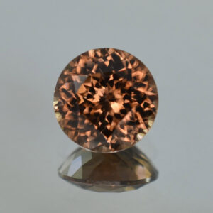 MochaZircon round 9.5mm 4.95cts N zn1139 crop SOLD