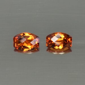OrangeGrossular ch barrel pair 7.0x5.1mm 1.91cts og117 SOLD