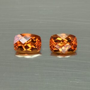 OrangeGrossular ch cush pair 7.0x5.0mm 2.02cts og113 SOLD