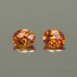 OrangeGrossular ch oval pair 5.0x4.0mm 0.82cts og156 SOLD