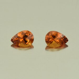 OrangeGrossular ch pear pair 7.0x5.0mm 1.63cts N og201