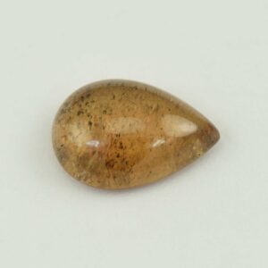 OrangeSapphire pear cab 10.4x7.4mm 2.76cts N sa204 a