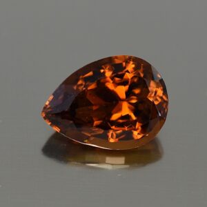 OrangeTourmaline pear 12.8x9.5mm 4.70cts tm887