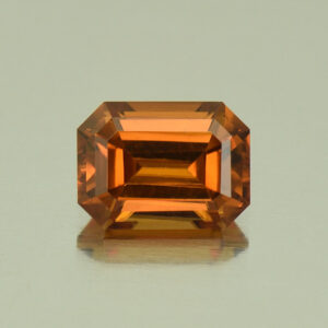 OrangeZircon eme cut 7.2x5.3mm 1.85cts N zn5353 SOLD