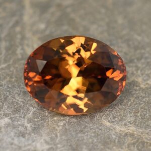 OrangeZircon oval 14.3x11.0mm 11.72cts zn217