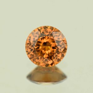 OrangeZircon round 6.5mm 1.43cts N zn7721