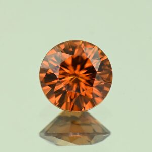 OrangeZircon round 7.5mm 2.19cts N zn7503