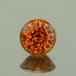 OrangeZircon round 7.5mm 2.65cts N zn7154