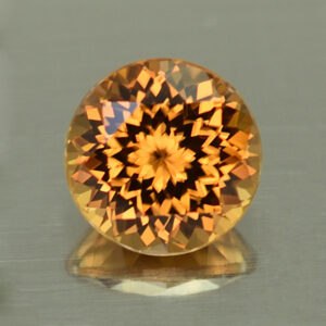 OrangeZircon round 8.0mm 3.23cts N zn4478 SOLD