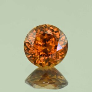 OrangeZircon round 8.4mm 3.39cts N zn7505