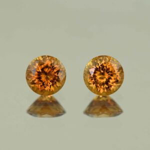 OrangeZircon round pair 6.0mm 2.59cts N zn7726 scaled 1