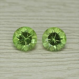 Peridot round pair 6.5mm 2.19cts b pe106 SOLD