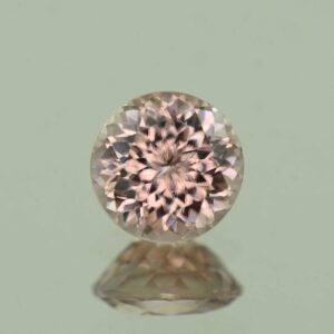 PinkChampagneZircon round 7.4mm 2.43cts H zn7242