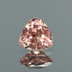 PinkChampagneZircon trillion 8.3mm 2.72cts H zn2778 SOLD