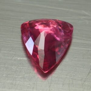 PinkSpinel drop trillion rose cut 12.6x10.8mm 4.08cts a sp167