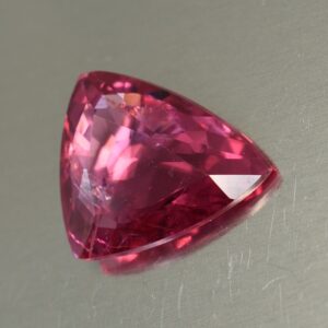 PinkSpinel drop trillion rose cut 12.6x10.8mm 4.08cts e sp167