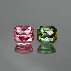 Pink Green Tourmaline ch eme 8.0x7.0mm 4.63cts N tm833 crop SOLD