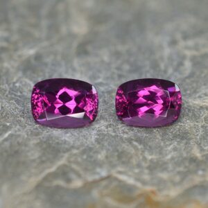 PurpleGarnet cush pair 7.3x5.3mm 2.82cts pl589 SOLD