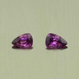 PurpleGarnet drop trill pair 5.4x3.7mm 0.72cts N pl954