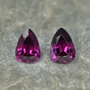PurpleGarnet drop trill pair 8.4x6.0mm 2.94cts pl620 SOLD