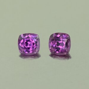 PurpleGarnet sq cush pair 3.5mm 0.49cts N pl708