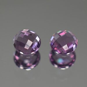 PurpleSpinel rose cut round pair 5.0mm 1.09cts sp242 SOLD