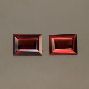 RedGarnet baguette pair 10.3x7.4 10.6x7.6mm 5.41cts rg185