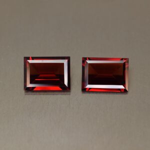RedGarnet baguette pair 11.0x8.0mm 6.98cts rg196