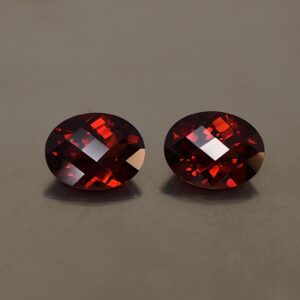 RedGarnet ch oval pair 9.0x7.0mm 4.28cts rg238