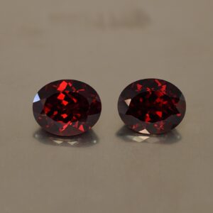 RedGarnet oval pair 11.0x9.0mm 8.98cts rg200