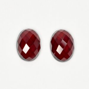 RedGarnet oval rose cut pair 8.1x6.0mm 3.61cts rg188 SOLD