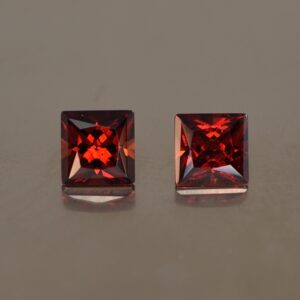 RedGarnet princess pair 5.1mm 1.64cts rg230