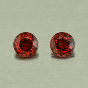 RedGarnet round pair 5.0m 1.06cts N rg294