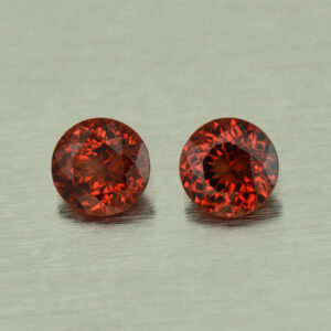 RedGarnet round pair 5.0m 1.07cts N rg295