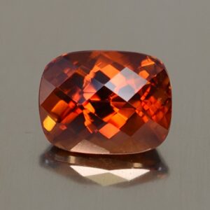 RedOrangeZircon ch cush 8.9x6.9mm 3.57cts N zn1850
