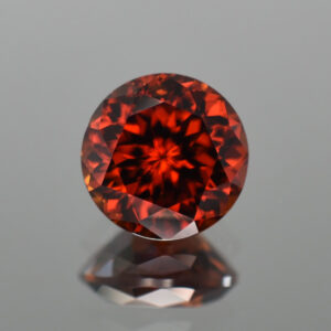 RedOrangeZircon round 12.5mm 11.60cts N zn636 crop SOLD