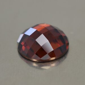 RedOrangeZircon round rose cut 10.5mm 5.56cts N a zn1385