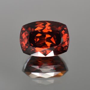RedZircon cushion 17.0x12.6x10.5d 25.23cts b zn112 SOLD