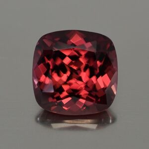 RedZircon sq cush 12.6mm 12.62cts H zn516 SOLD