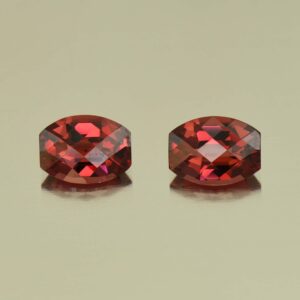 Rhodolite ch bar pair 8.0x6.0mm 3.29cts N rh490